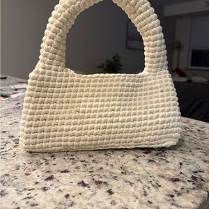 Chic Cream Handwoven Mini Bag